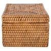 Kouboo Rattan Wet Wipes Box - Decorative Container with Hinged