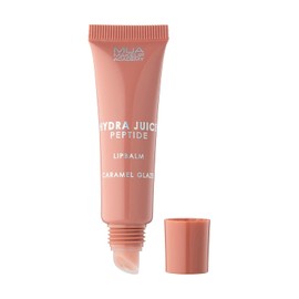MUA Hydra Juice Peptide Lip Balm, Caramel Glaze (Pack of 1) | Nude Tone with a Caramel Scent, Hydrating Formula with Vitamin E, Vegan & Cruelty Free