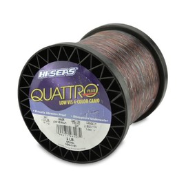 Hi-Seas Quattro Monofilament Line, 4 Color Camouflage, 40 Pound Test, 2-Pound Spool