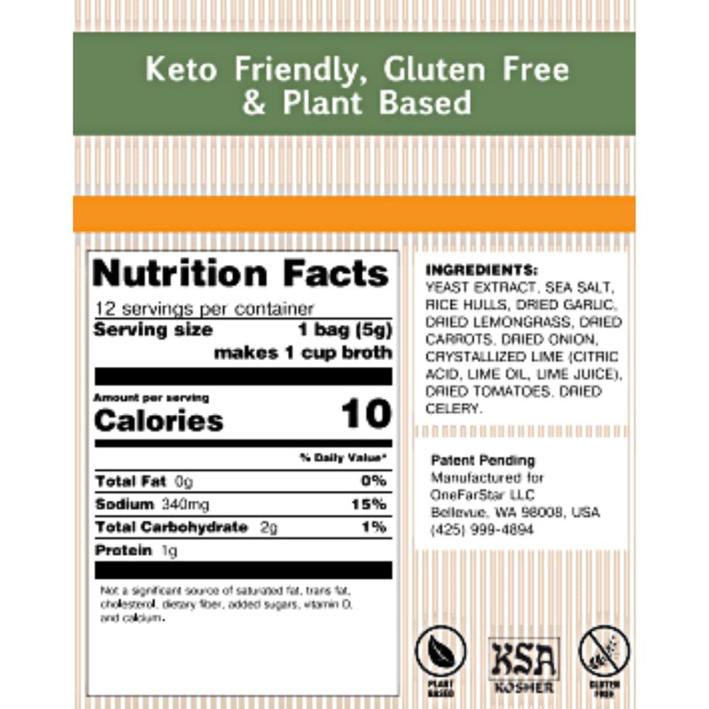 Millie’s Sipping Broth - Vegetable Broth -Natural-Gluten Free-Keto Friendly Thai