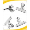 Caianwin Pack of 5 Large 76 mm Metal Clips for