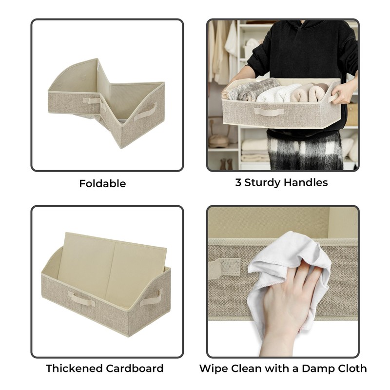 GRANNY SAYS Storage Baskets for Shelves, Closet Organizer Bin and
