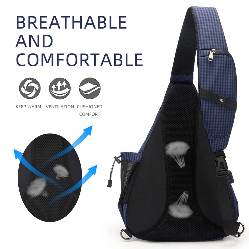 TurnWay Water-Proof Sling Backpack/Crossbody Bag/Shoulder Bag for Travel, Hiking, Cycling,