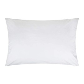 One Pair of 100% Cotton Flannelette Super King Size Pillowcases - WHITE