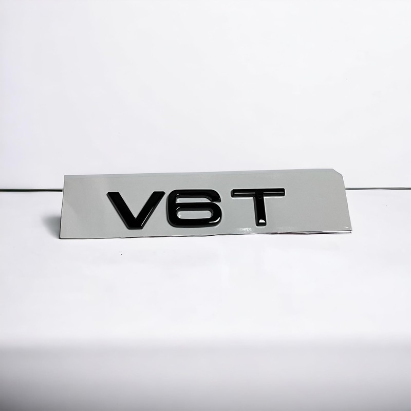 Espectronix - V6T Black Glossy Front Rear Fender Black Emblem