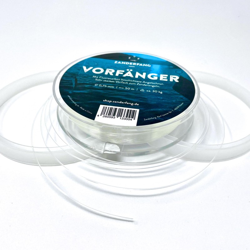 Zanderfang - Fluorocarbon leader fishing line for pike and zander
