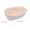 Ciieeo 1 PC Oval Rattan Bread Proofing Basket with Lining