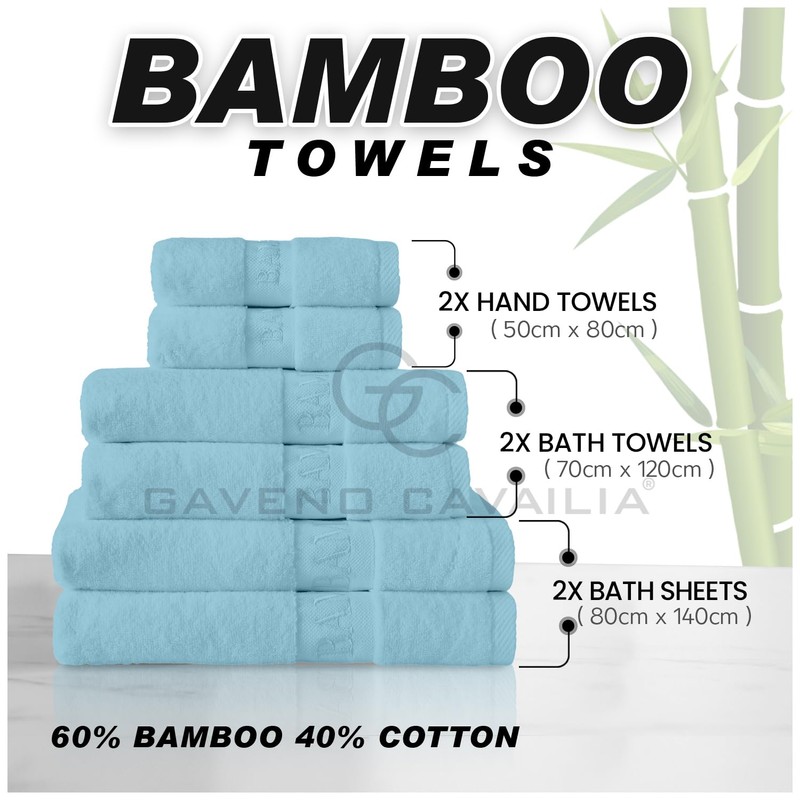 GC GAVENO CAVAILIA Bamboo Hand Towels 2 Pack - 500