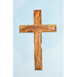 Wall Cross Olive Wood Bethlehem Holy Land Jerusalem 5 Inches