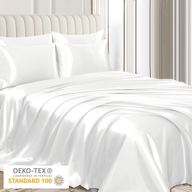 Pamposh Satin Silk Pillowcases For Hair And Skin 2 Pack