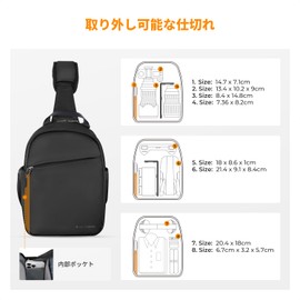 K&F Concept Camera Bag, Shoulder Bag, Camera Shoulder Bag, Sling Bag, Stylish, SLR Camera Bag with Dividers, Water Repellent, Lightweight, Handbag/Shoulder 1.6 gal (5 L) Camera Case, Camera Accessories/Small Accessories/Digital Storage Bag, Travel/Business Trip/Outdoor Photography Bag, Protective, Compact