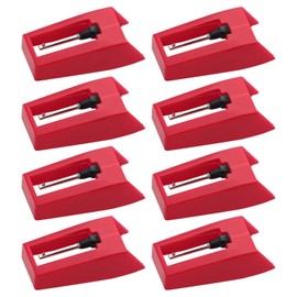 8 Pcs Record Player Needle,Turntable Replacement Durable Record Player Needles with Clear Covers Conveniently Packed for Phonograph,Vinyl Record Players
