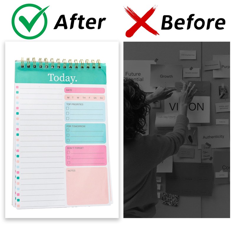 ojussa 3 Pack To Do List Notepad 156 Pages Undated