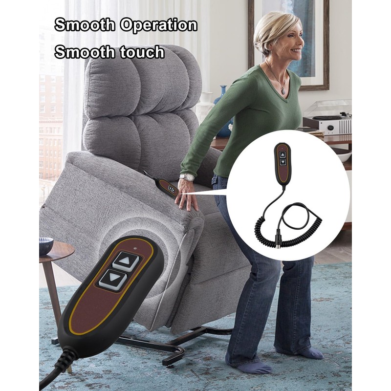HUFEWU 2 Button 5 Pin Remote ZK1200-HC Hand Control Fit