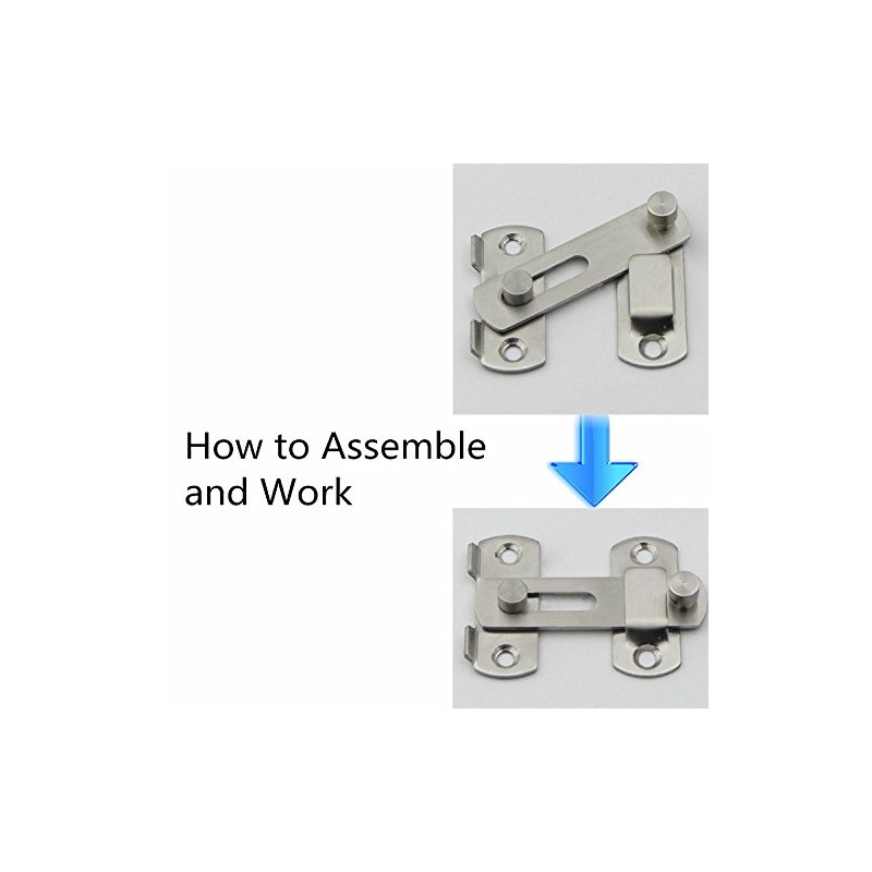 20 x 50 x 70 mm Stainless Steel Door Bolt
