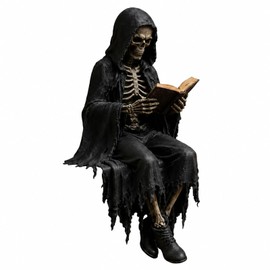 Gothic Dark Fantasy Figure, Gothic Home Decor Figurine, Halloween Decor and Horror Figures for Bookshelf Displays, Desk Ornaments for Dark Aesthetic Collections, Mysterious Atmosphere Enhancement
