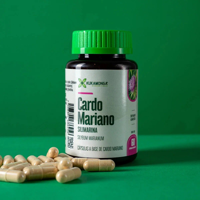 Silimarina (cardomariano) 60 Caspulas, Higado Saludable Sin Sabor