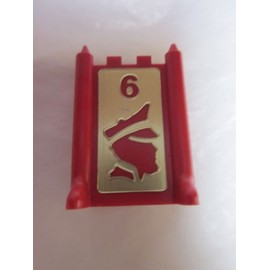 Stratego 1986 Vintage Game Piece: Red Lieutenant #6