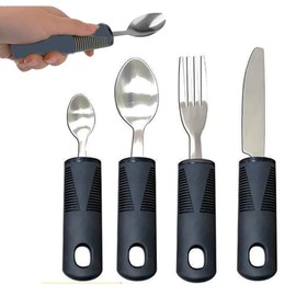 Large Wide Handled Easy Grip Cutlery Set