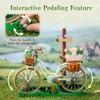 PANTASY Vintage Flower Bicycle Building Set with Spring Picnic Scene