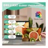 Papel Fotográfico Glossy Carta 220gr 20 Hjs Pack 10 Paq
