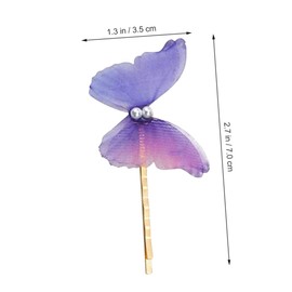 Healvian 10pcs Purple Butterfly Hair Clip Butterfly Hair Pins for Girls Hairpin for Women