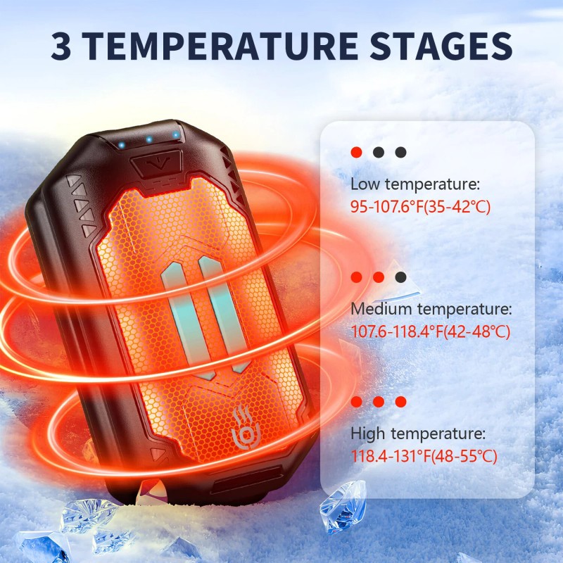 TSUINZ 2in1 Portable Magnetic Rechargeable Hand Warmers , Ultrathin Electric