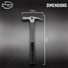 Dead On Tools-24oz Milled Face Fiberglass Framing Hammer,(DOHFG24M15)