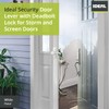 Ideal Security Door Lever with Keyed Deadbolt Lock for Storm