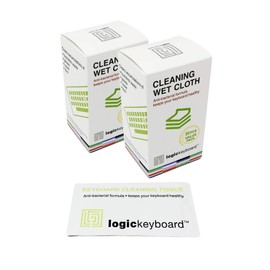 LogicKeyboard Disposable Cloth for Keyboard Cleaning, Two Packages of 20 Individually Wrapped Packs Each # LK-LC-16A-20 (2)
