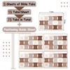 JarThenaAMCS 75Pcs Laminated Bible Tabs Earth Tone Index Tabs Large