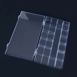 Multipurpose storage case for nail art with 21 compartments, stone beads, etc. (WADCB2E) / 네일아트 21칸 파츠 스톤 비즈 등 다용도 보관 케이스 (WADCB2E)