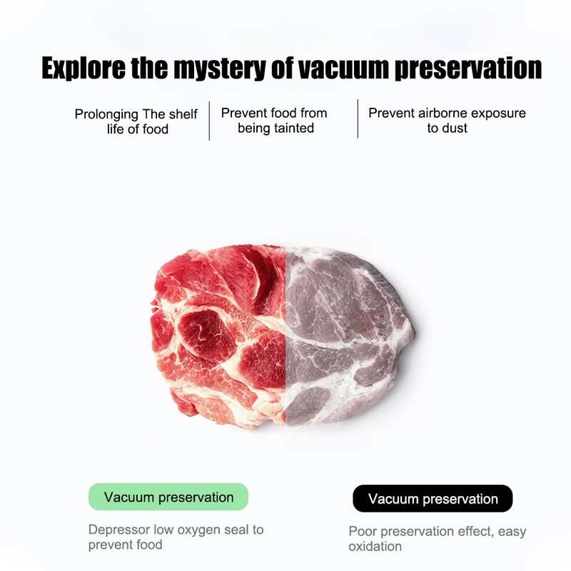 Handheld Vacuum Sealer Machine Portable USB Charging Cordless 2-in-1 Manual
