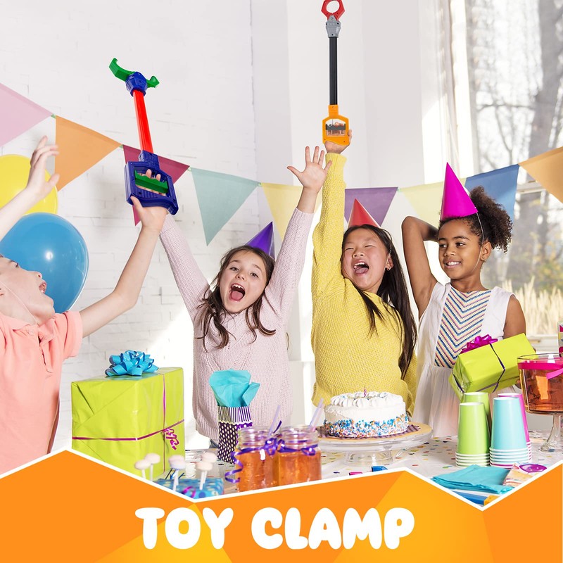 Lewtemi 4 Pcs Interactive Grabber Claw Robot Arm Pack Reacher