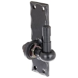 Alberts 323066 Screw-On Hinge | Wrought Iron | Black Plastic Coated | Hammered | 150 x 45 mm | Hammered