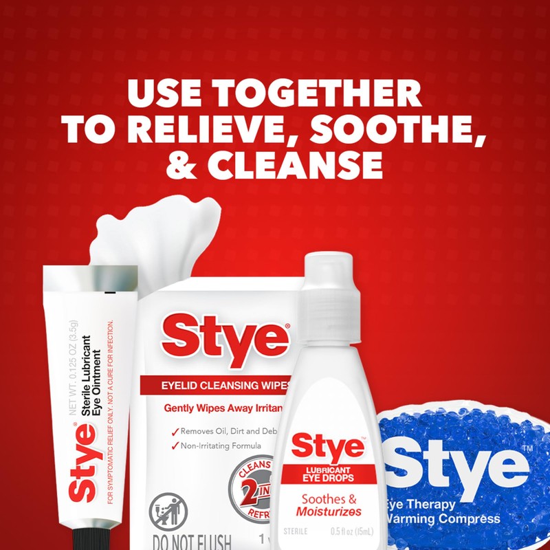 Stye Cleansing Eyelid Wipes – Individually Wrapped Face Wipes Gently