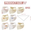 Satiskid 8 Pack Baby Bandana Bibs Muslin Cotton Dribble Bib