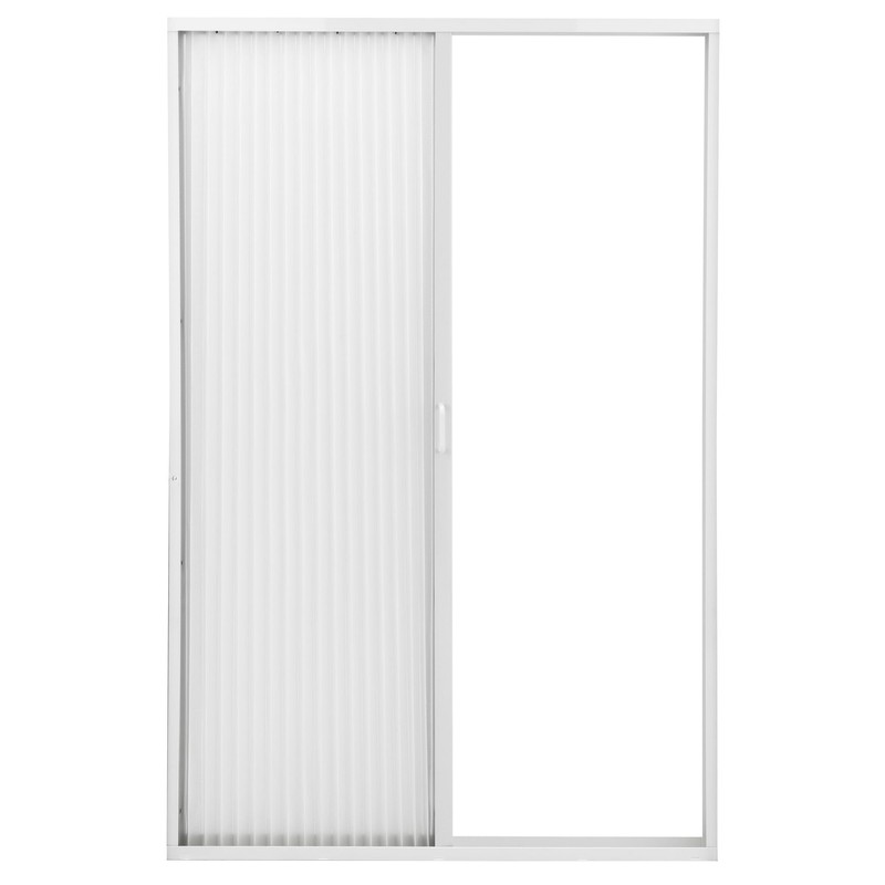 RecPro RV Pleated Folding Shower Door and Frame | Sliding,