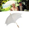 Lace Parasol Umbrella Wedding Bridal Lace Umbrella Decorative Embroidery Flower