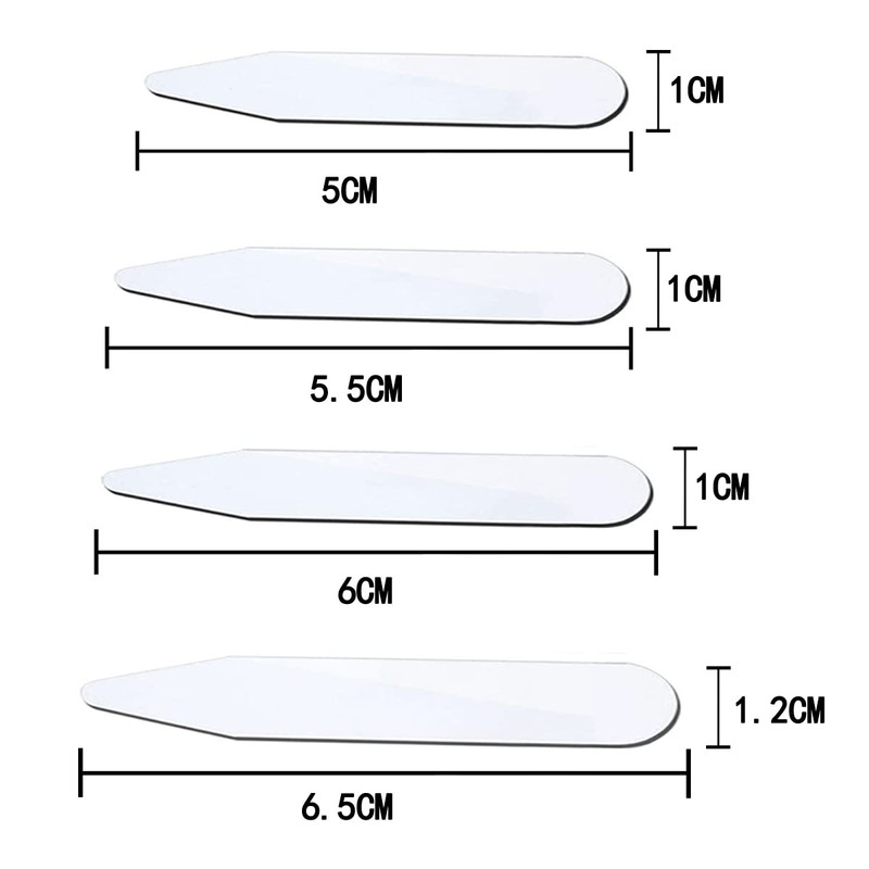 200 Pcs Plastic Collar Tighteners Cue Collar Plastic Collar Stays