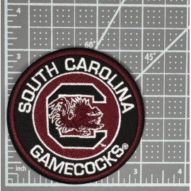 Unbranded (2) South Carolina Gamecocks Logo Embroidered 3in Iron / Sew-On Patch
