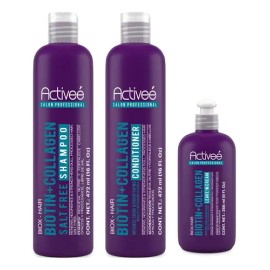 Activee Biotin+collagen- Shampoo+acondicionador+crema Peinar
