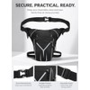 CYOUYDFC Men's Hard Shell Drop Leg Bag, Waterproof Motorcycle Thigh