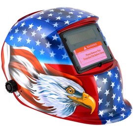 Ejoyous Welding Helmet Welding Mask Automatic Welding Protection for More TIG MIG MAG Modes Red Blue, Red/Blue