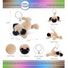 DolliBu Pug Dog Plush Keychain Stuffed Animal Toy – Soft
