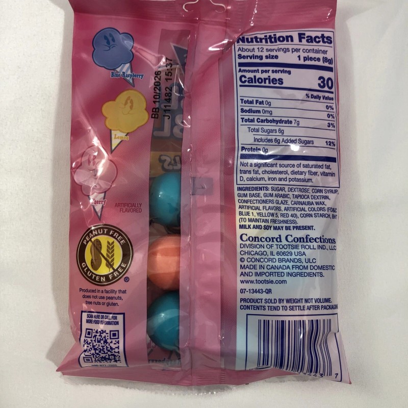 Dubble Bubble COTTON CANDY Flavored Bubble Gum Balls - Lot