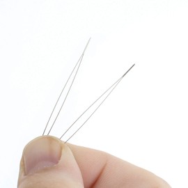 The Beadsmith Big Eye Beading Needles, 2.125 inches, 4 per Card, Sharp Points, Use for General Sewing, Weaving and Embroidery, Very Easy to Thread