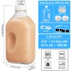 Syntic 4 Pack 2 Qt Glass Milk Bottles with Handle