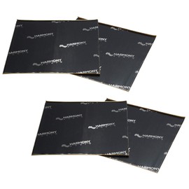 Harmony Audio HA-SDSK Car Truck SUV Sound Damping Dampening Deadening (4) Mat 10" x 10" Sheets Speaker Install Kit