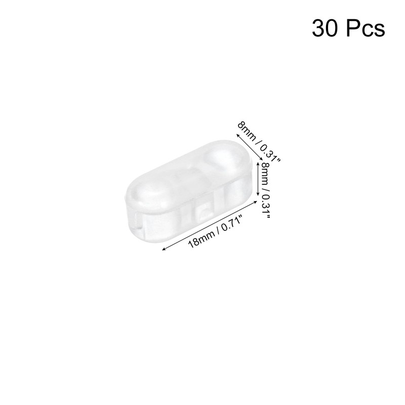 sourcing map Blind Chain Connectors Pack of 30 Plastic Bead